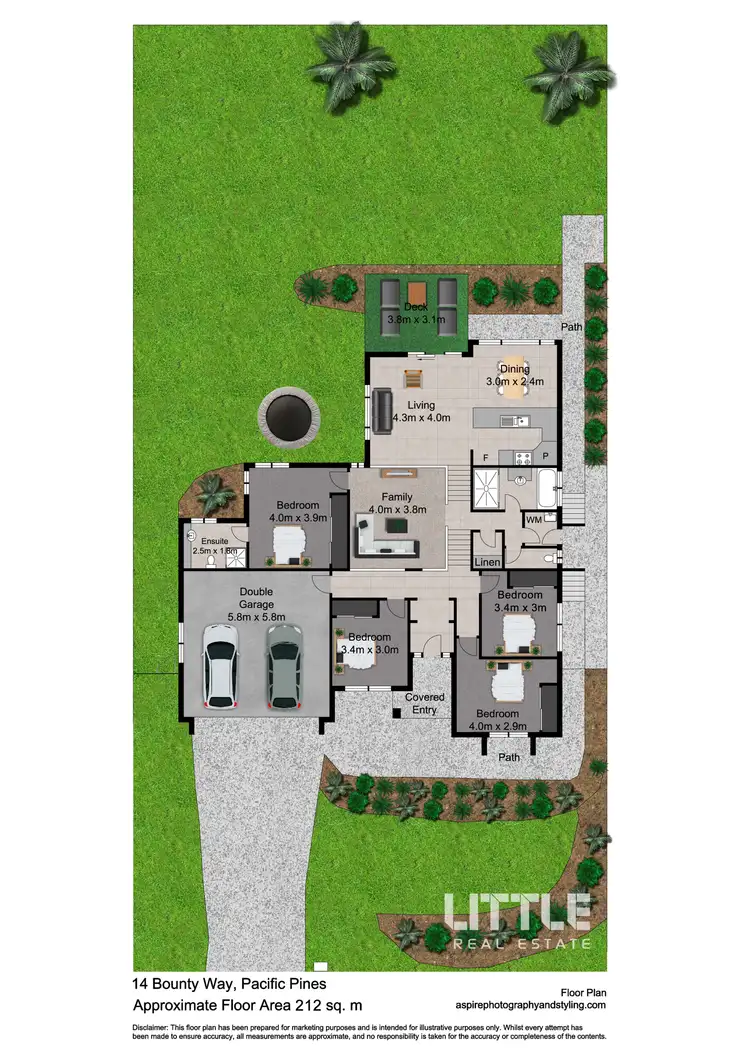Floorplan of Homely house listing, 14 Bounty Way, Pacific Pines QLD 4211