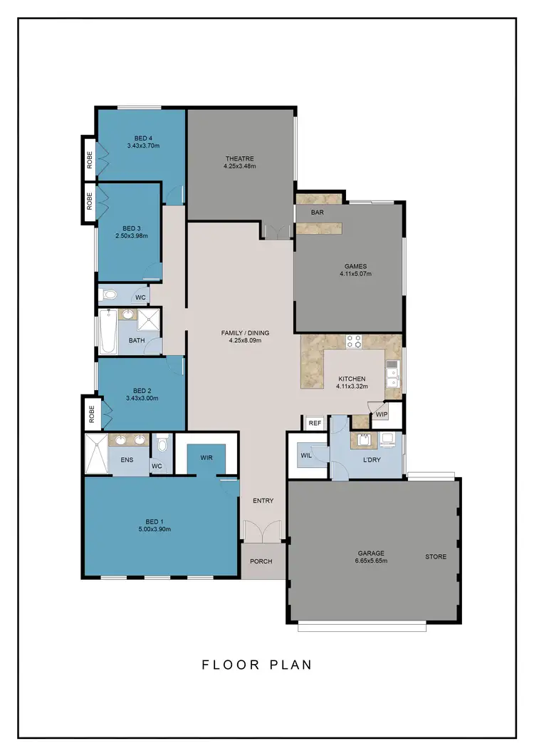 Floorplan of Homely house listing, 16 Aventurine Way, Byford WA 6122