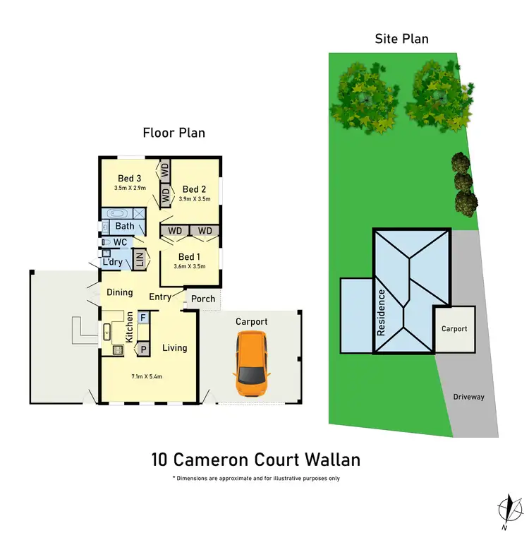 Floorplan of Homely house listing, 10 Cameron Court, Wallan VIC 3756
