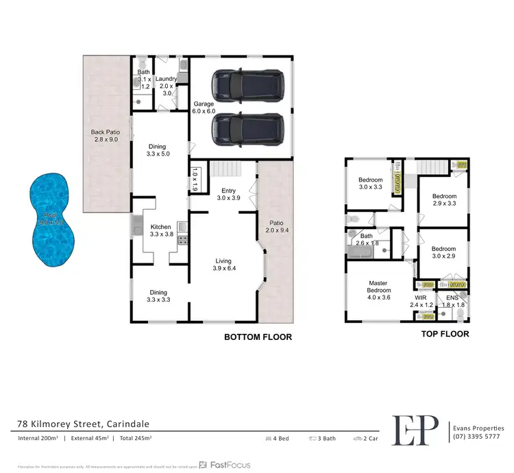 Floorplan of Homely house listing, 78 Kilmorey Street, Carindale QLD 4152