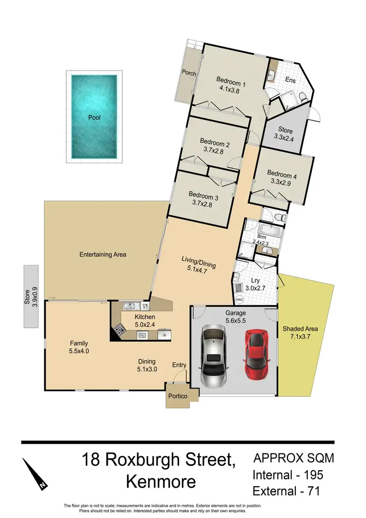 Floorplan of Homely house listing, 18 Roxburgh Street, Kenmore QLD 4069