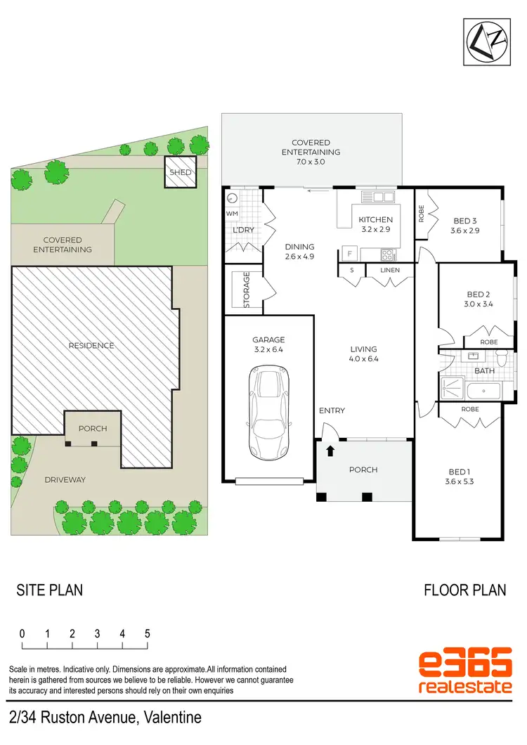 Floorplan of Homely semi-detached listing, 2/34 Ruston Avenue, Valentine NSW 2280