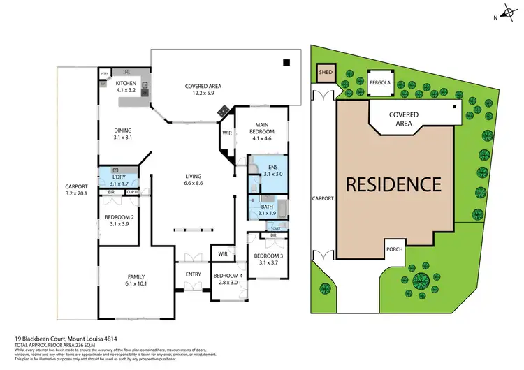 Floorplan of Homely house listing, 19 Blackbean Court, Mount Louisa QLD 4814