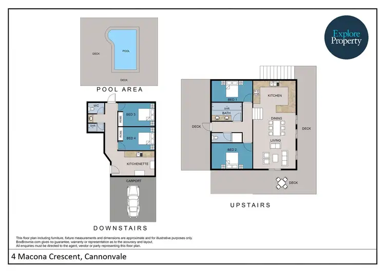 Floorplan of Homely house listing, 4 Macona Crescent, Cannonvale QLD 4802