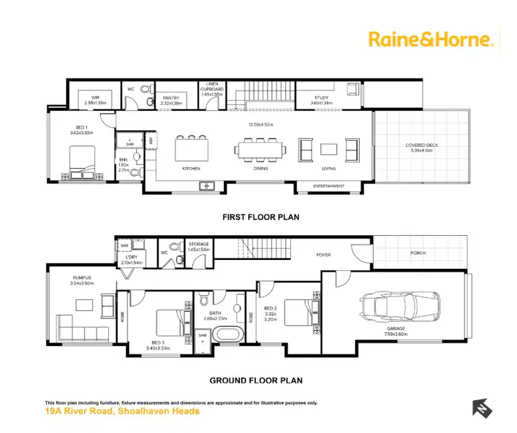 Floorplan of Homely semi-detached listing, 19A River Road, Shoalhaven Heads NSW 2535