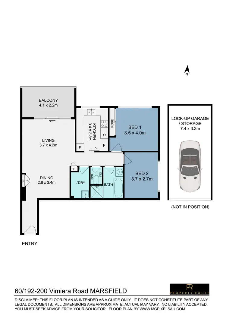 Floorplan of Homely unit listing, 60/192-200 Vimiera Road, Marsfield NSW 2122