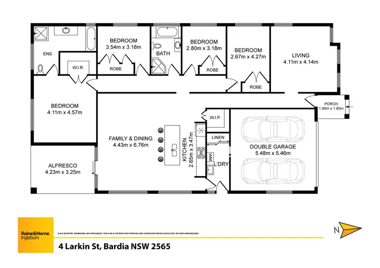 Floorplan of Homely house listing, 4 Larkin Street, Bardia NSW 2565