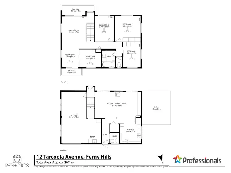 Floorplan of Homely house listing, 12 Tarcoola Avenue, Ferny Hills QLD 4055