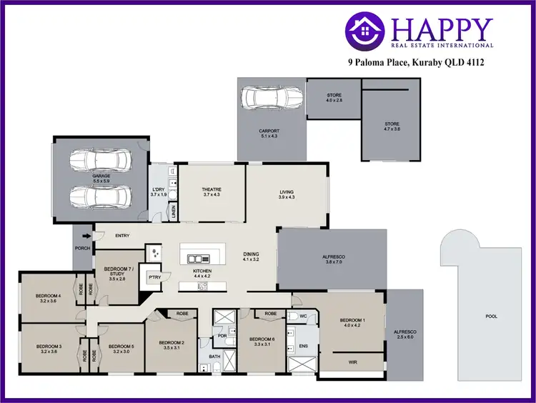 Floorplan of Homely house listing, 9 Paloma Place, Kuraby QLD 4112