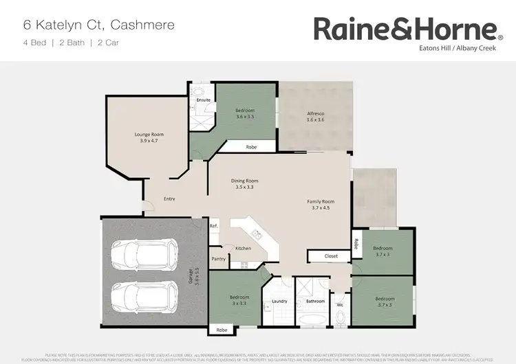 Floorplan of Homely house listing, 6 Katelyn Court, Cashmere QLD 4500
