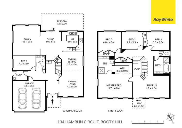 Floorplan of Homely house listing, 134 Hamrun Circuit, Rooty Hill NSW 2766