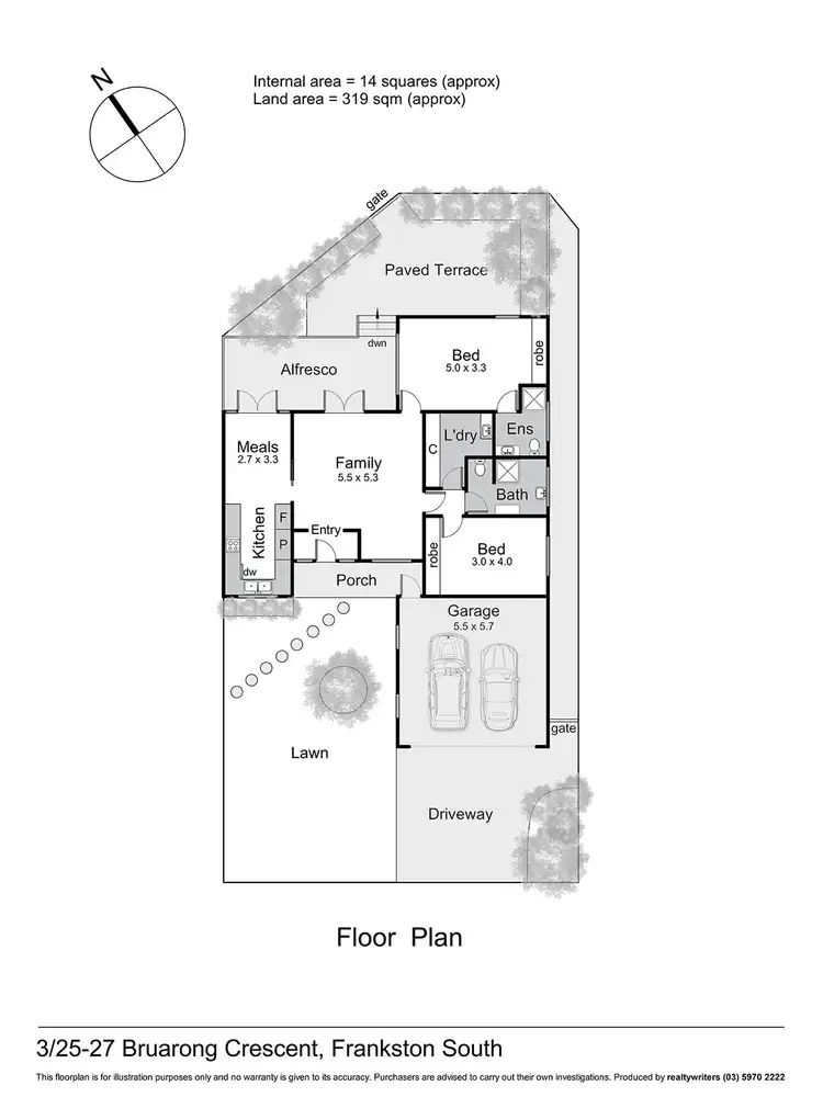 Floorplan of Homely unit listing, 3/25-27 Bruarong Crescent, Frankston South VIC 3199