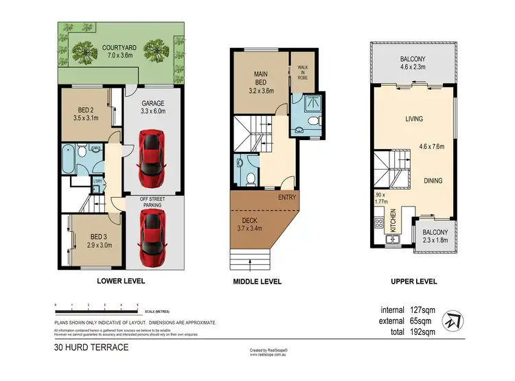 Floorplan of Homely townhouse listing, 30 Hurd Terrace, Morningside QLD 4170