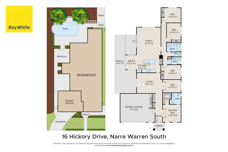 Floorplan of Homely house listing, 16 Hickory Drive, Narre Warren South VIC 3805