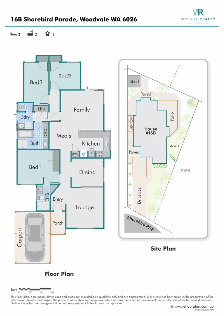 Floorplan of Homely house listing, 16B Shorebird Parade, Woodvale WA 6026