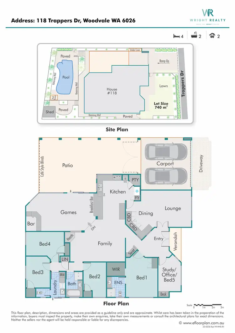 Floorplan of Homely house listing, 118 Trappers Drive, Woodvale WA 6026