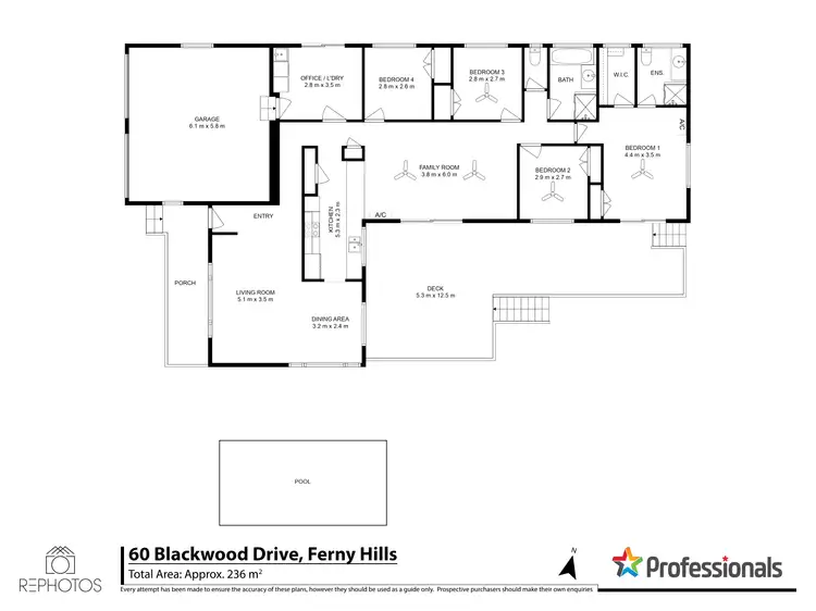 Floorplan of Homely house listing, 60 Blackwood Drive, Ferny Hills QLD 4055