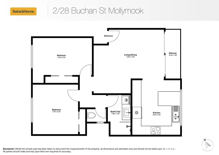 Floorplan of Homely unit listing, 2/28 Buchan Street, Mollymook NSW 2539