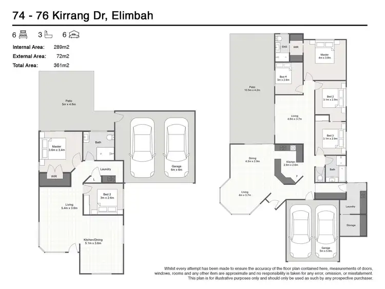 Floorplan of Homely house listing, 74-76 Kirrang Drive, Elimbah QLD 4516