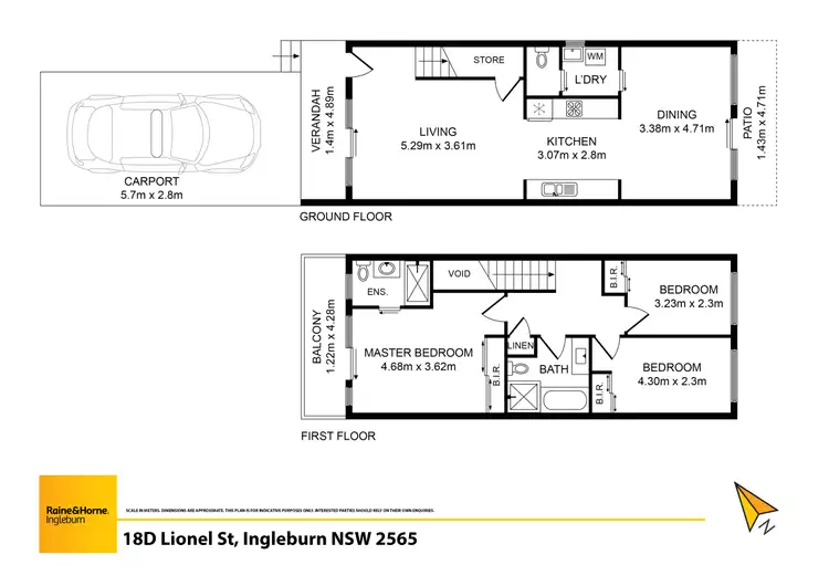 Floorplan of Homely house listing, 18D Lionel Street, Ingleburn NSW 2565