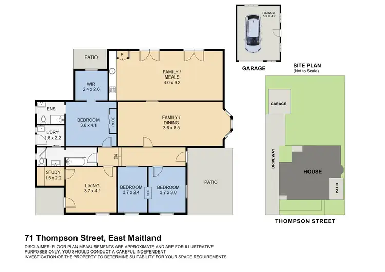 Floorplan of Homely house listing, 71 Thompson Street, East Maitland NSW 2323