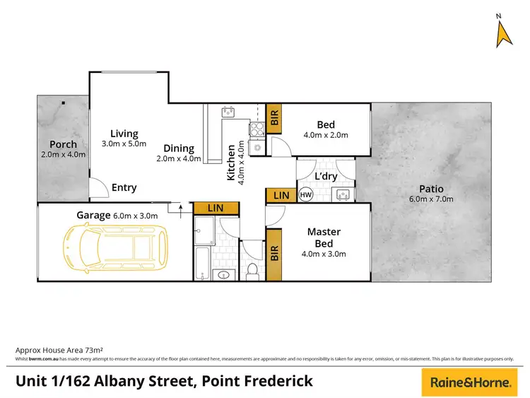 Floorplan of Homely villa listing, 1/162 Albany Street, Point Frederick NSW 2250