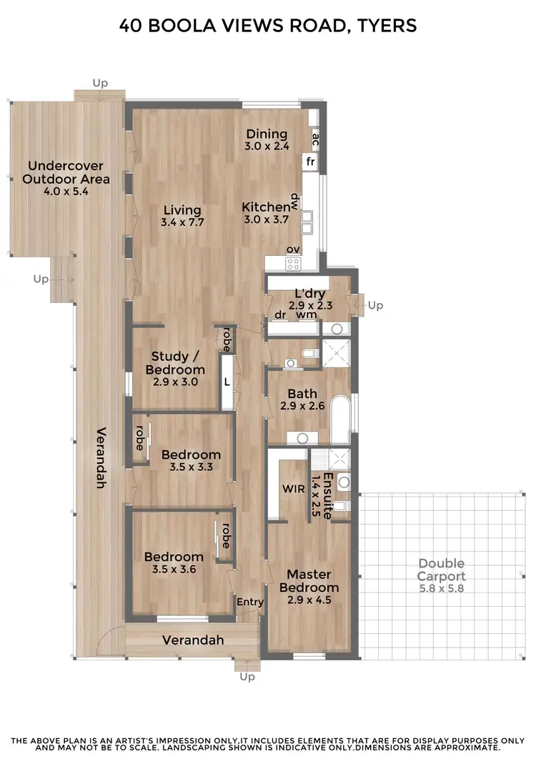Floorplan of Homely house listing, 40 Boola Views Road, Tyers VIC 3844