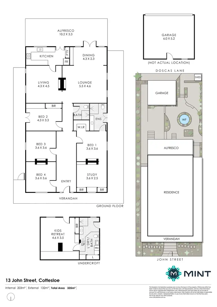 Floorplan of Homely house listing, 13 John Street, Cottesloe WA 6011