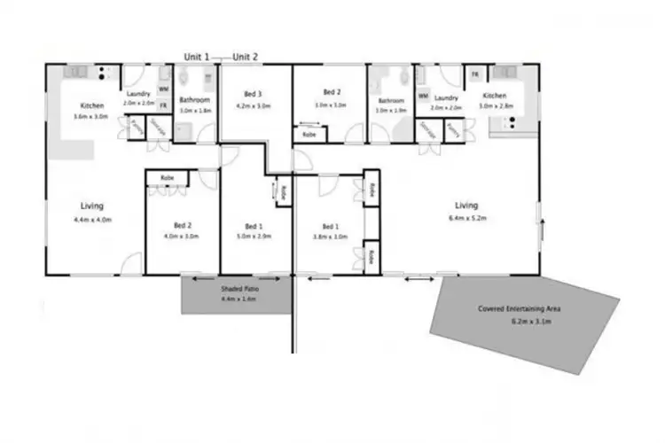 Floorplan of Homely semi-detached listing, 348 Port Douglas Road, Port Douglas QLD 4877