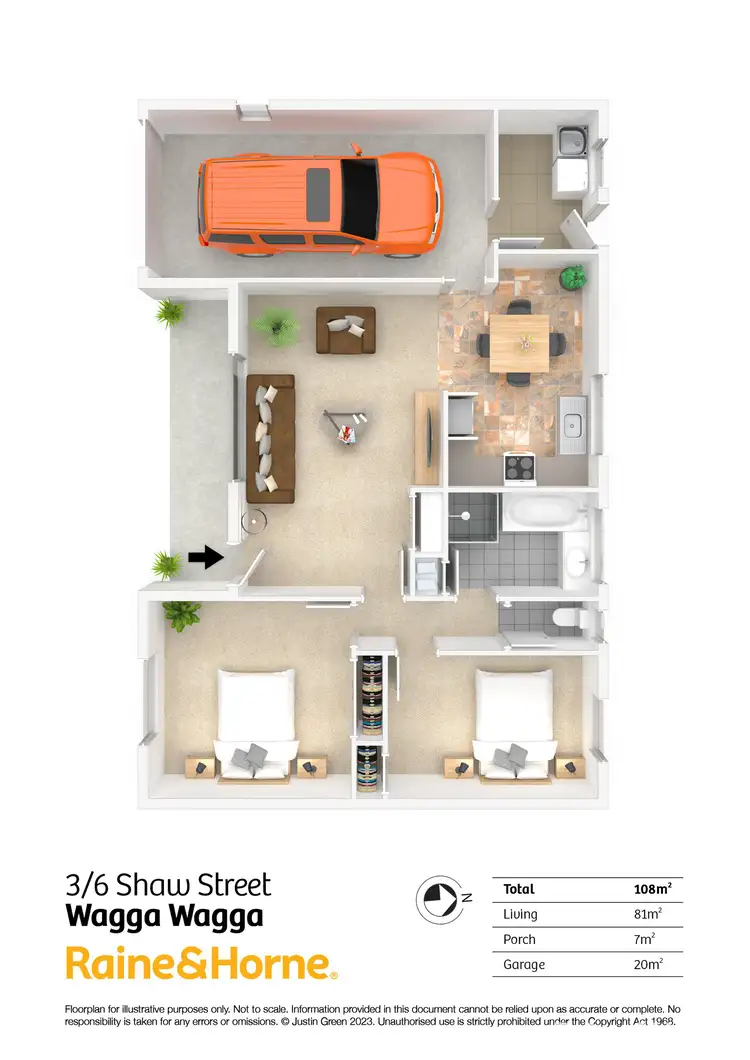 Floorplan of Homely house listing, 3/6 Shaw Street, Wagga Wagga NSW 2650