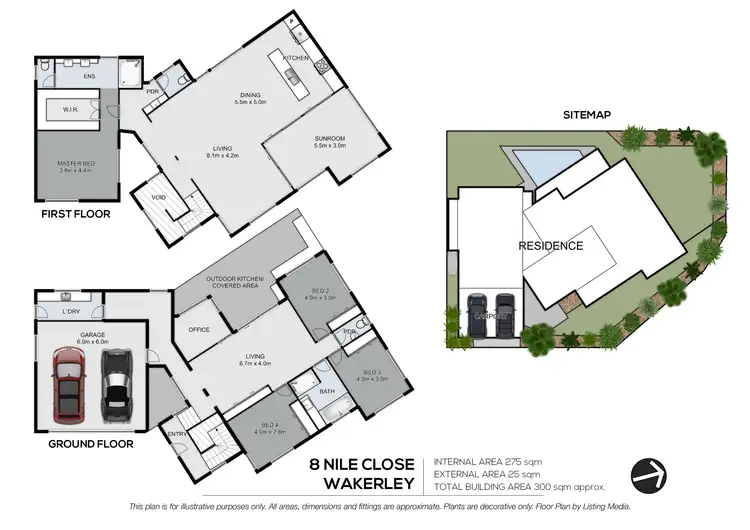 Floorplan of Homely house listing, 8 Nile Close, Wakerley QLD 4154