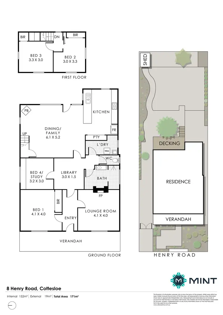 Floorplan of Homely house listing, 8 Henry Road, Cottesloe WA 6011