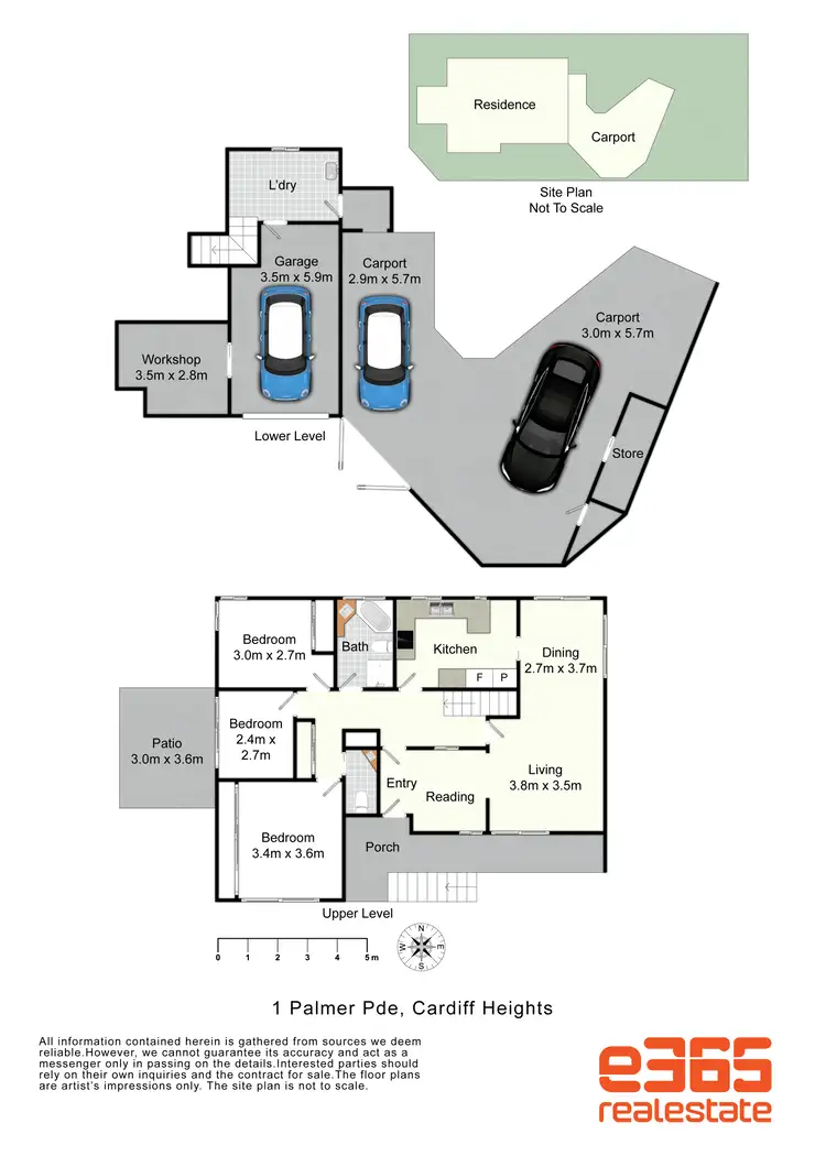 Floorplan of Homely house listing, 1 Palmer Parade, Cardiff Heights NSW 2285