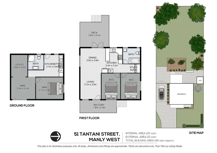 Floorplan of Homely house listing, 51 Tantani Street, Manly West QLD 4179