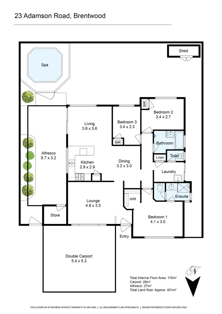 Floorplan of Homely house listing, 23 Adamson Road, Brentwood WA 6153