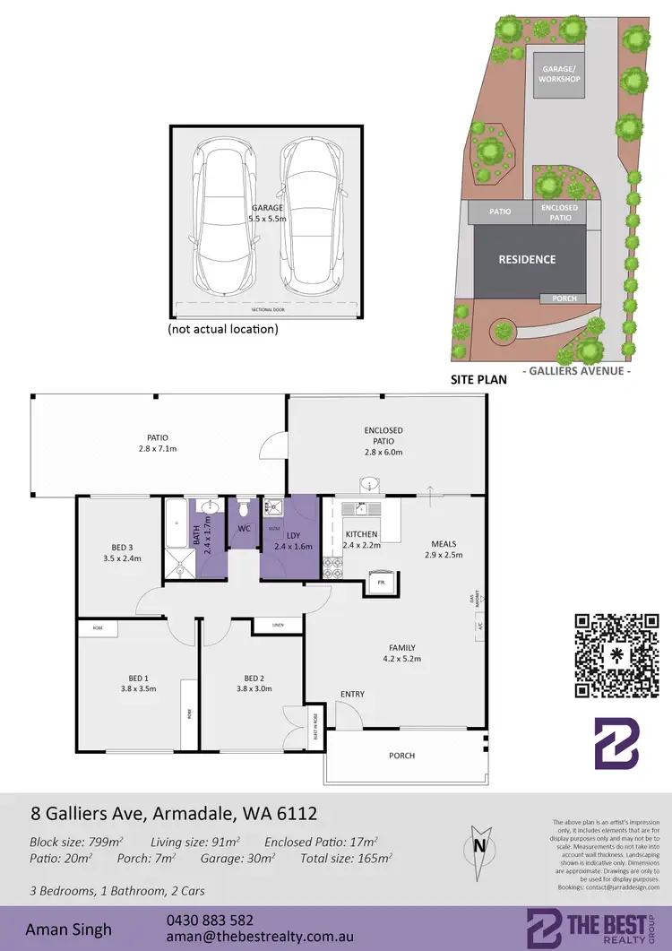 Floorplan of Homely house listing, 8 Galliers Avenue, Armadale WA 6112