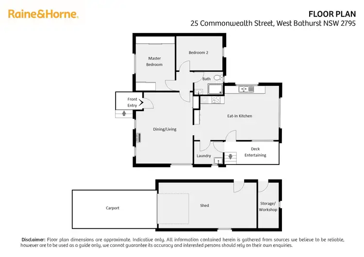 Floorplan of Homely house listing, 25 Commonwealth Street, West Bathurst NSW 2795