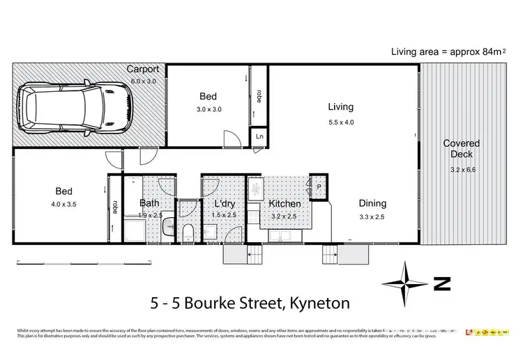 Floorplan of Homely unit listing, 5/5 Bourke Street, Kyneton VIC 3444