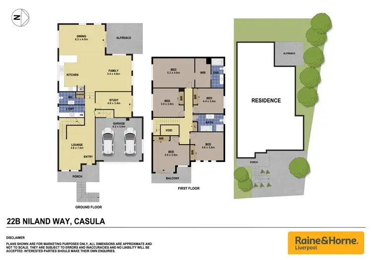Floorplan of Homely house listing, 22B Niland Way, Casula NSW 2170