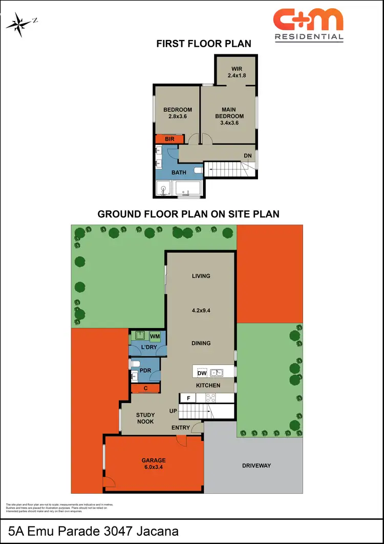Floorplan of Homely townhouse listing, 5A Emu Parade, Jacana VIC 3047