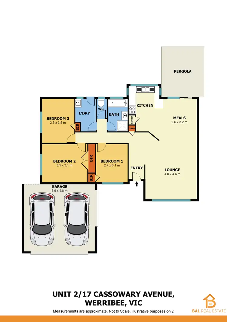 Floorplan of Homely house listing, 2/17 Cassowary Avenue, Werribee VIC 3030