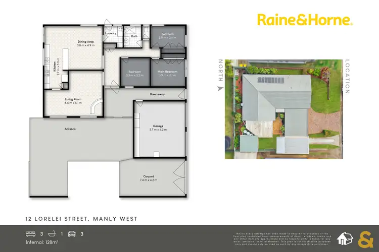 Floorplan of Homely house listing, 12 Lorelei Street, Manly West QLD 4179