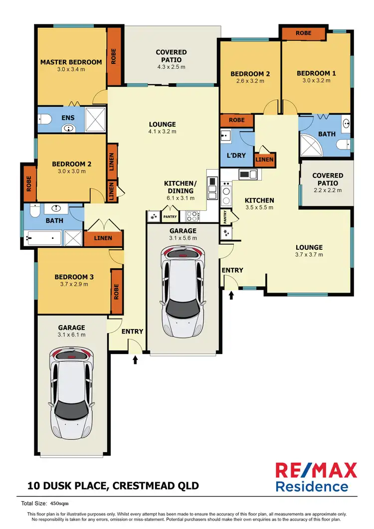 Floorplan of Homely house listing, 10 Dusk Place, Crestmead QLD 4132