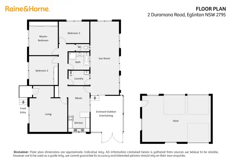 Floorplan of Homely house listing, 2 Duramana Road, Eglinton NSW 2795