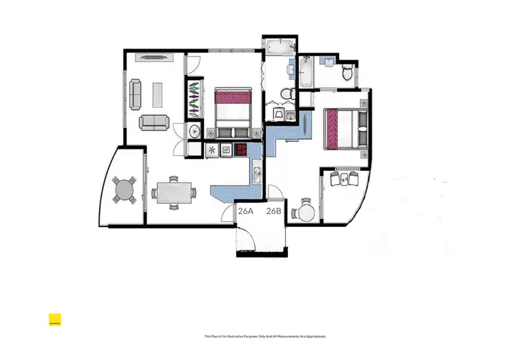 Floorplan of Homely apartment listing, 26A&B/51 Davidson Street, Port Douglas QLD 4877