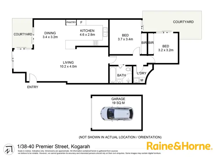 Floorplan of Homely unit listing, 1/38-40 Premier Street, Kogarah NSW 2217