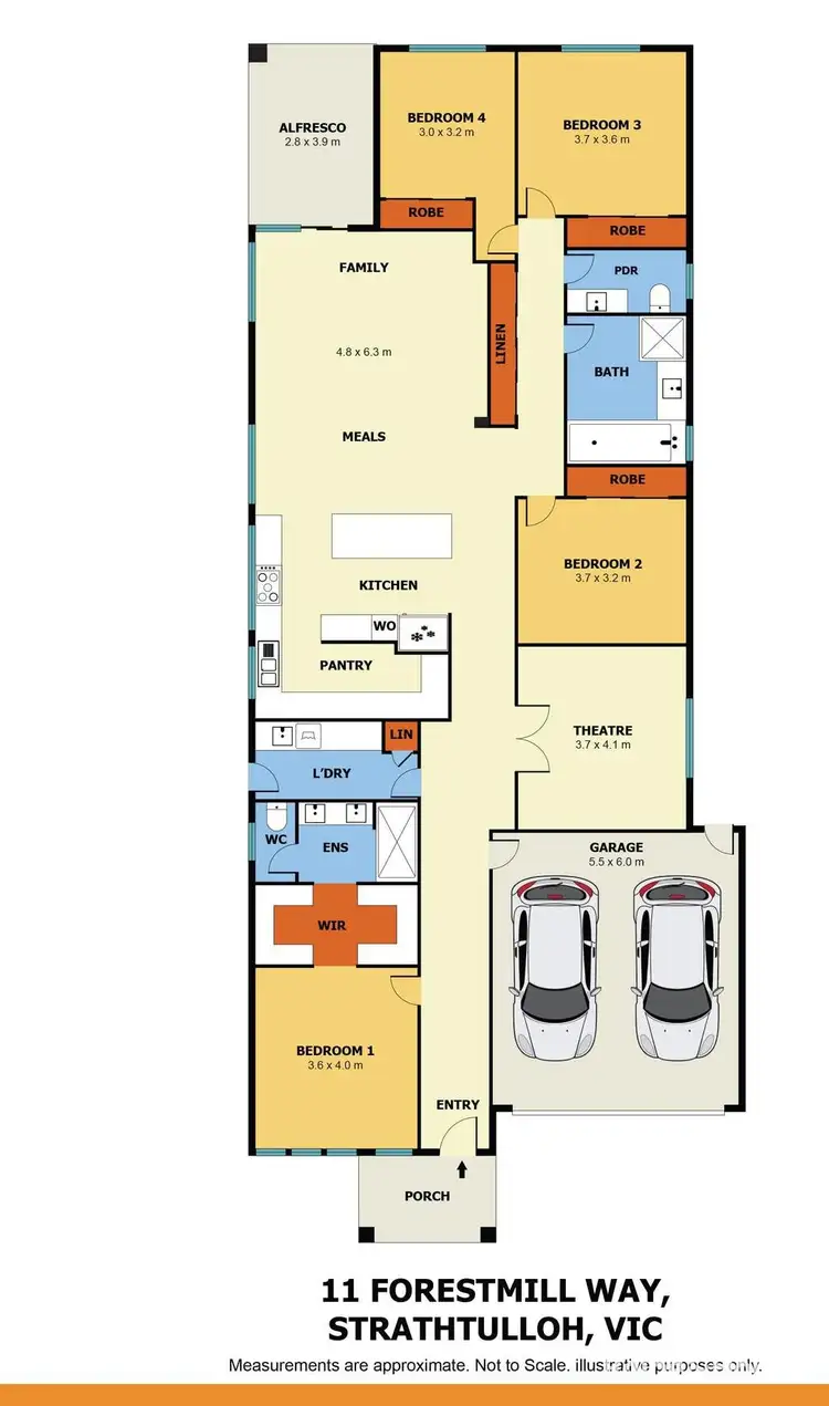 Floorplan of Homely house listing, 11 Forestmill Way, Strathtulloh VIC 3338