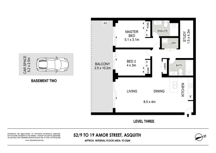 Floorplan of Homely apartment listing, 52/9-19 Amor Street, Asquith NSW 2077