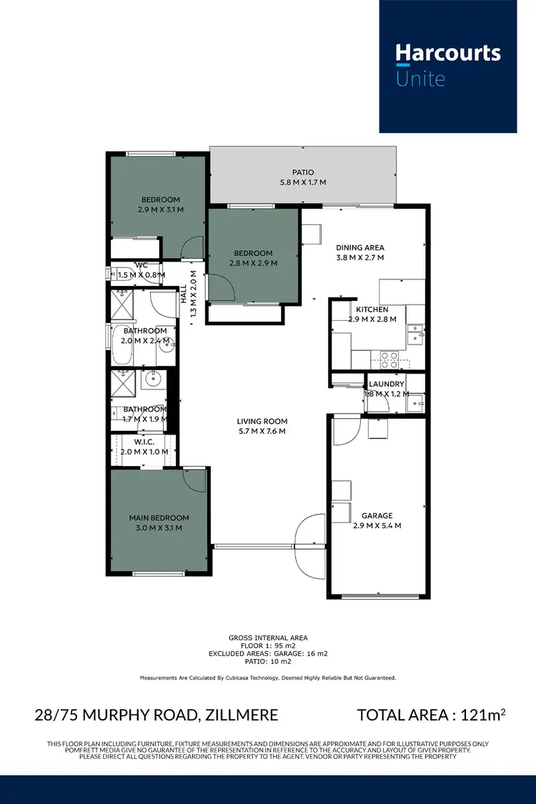 Floorplan of Homely villa listing, 28/75 Murphy Road, Zillmere QLD 4034