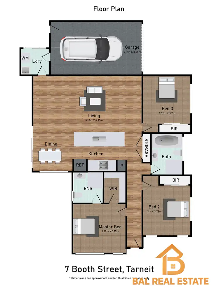 Floorplan of Homely house listing, 7 Booth Street, Tarneit VIC 3029